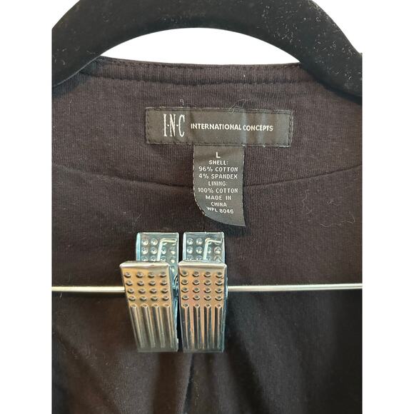 Vintage Y2K Style International Concepts Ruffle Back Jacket Large Cotton Blend - Picture 4 of 4